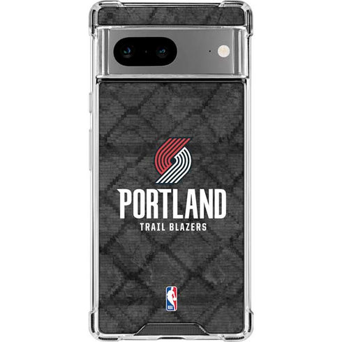 NBA Portland Trail Blazers Dark Rust Google Pixel 8a Clear Case